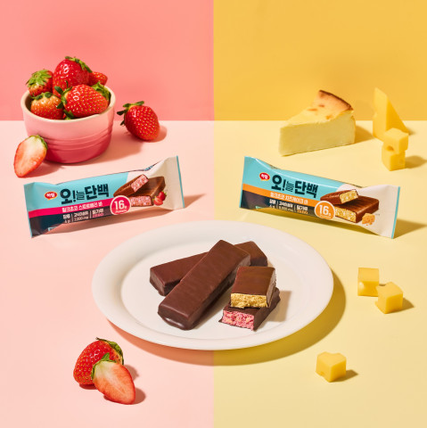 하림 오!늘단백 초코바 신제품 2종(밀크초코 스트로베리바, 밀크초코 치즈케이크바)