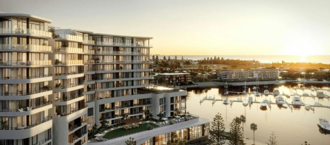 2026년 6월 오픈 예정인 ‘크라운 플라자 셸 코브 마리나’ 호텔 조감도