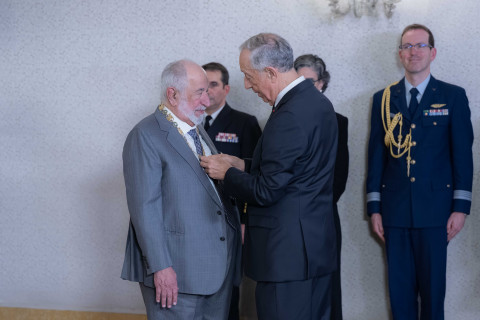 Sharjah Ruler receives Portugal’s Grand Collar of Order of Camões (Photo: AETOSWire)