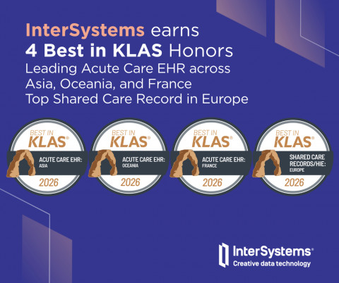 InterSystems earns four Best in KLAS awards for 2026