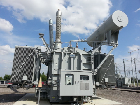 미국 송전망에 설치된 효성중공업 765kV 초고압 변압기