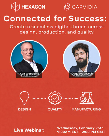Connecting design to inspection—without the rework. Capvidia + Hexagon show how MBD + QIF power a re