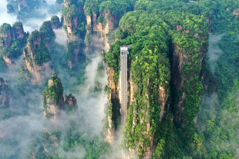 장가계, 백룡 엘리베이터