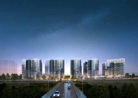 래미안 엘라비네 투시도