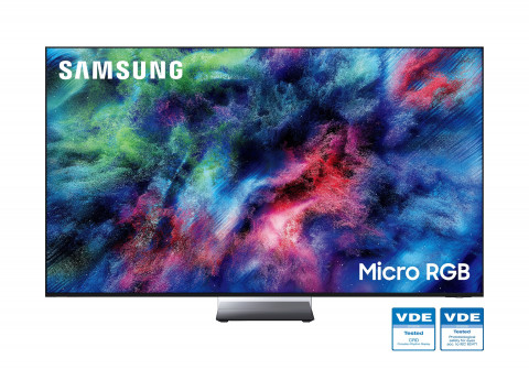 삼성전자 마이크로 RGB TV(R95H)가 독일의 시험·인증 기관 VDE(Verband Deutscher Elektrotechniker)로부터 ‘눈 안전성(Safety for Ey