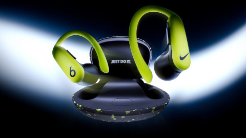 Powerbeats Pro 2 - Nike Special Edition arrives in a striking matte black, Volt-speckled charging ca