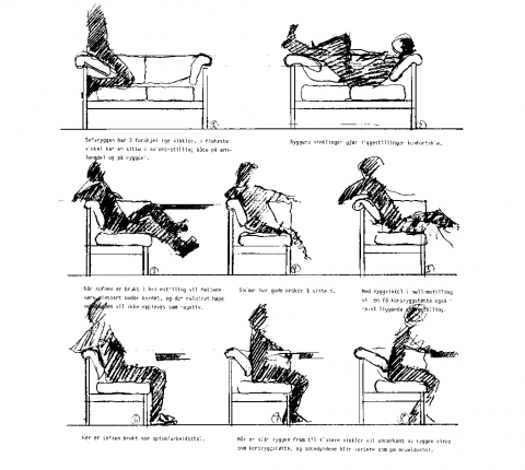 피터 옵스빅의 ‘앉음에 대한 고찰’ 스케치
