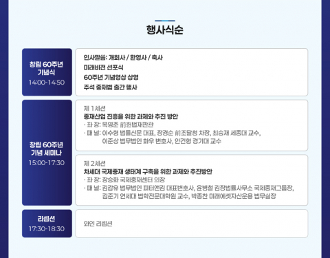 대한상사중재원이 오는 3월 27일 창립 60주년 기념식을 개최한다