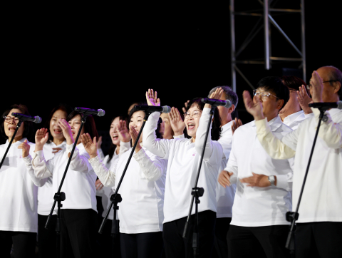 지난해 열린 ‘금천하모니축제’에서 ‘금천시민합창단’의 공연 모습