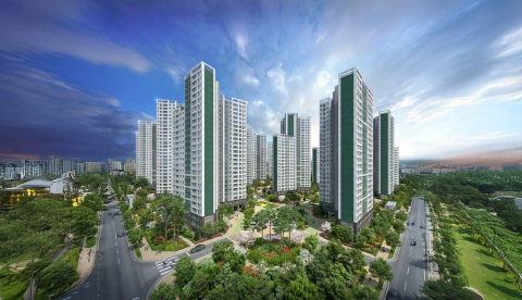 덕이동 민간임대아파트 ‘대우엘크루 일산’ 단지 조감도(사진=에이엠디)