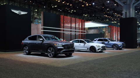 2026 뉴욕 국제 오토쇼 내 제네시스 부스 전경