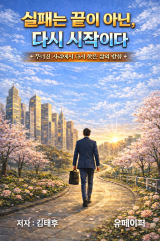 김태후 에세이 전자책 ‘실패는 끝이 아닌, 다시 시작이다’ 표지