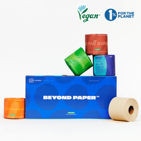 노브레이너가 800만 1인 가구 시장을 겨냥한 신제품 ‘비욘드페이퍼 퀄리티앤컴포트 360 8롤’을 출시했다