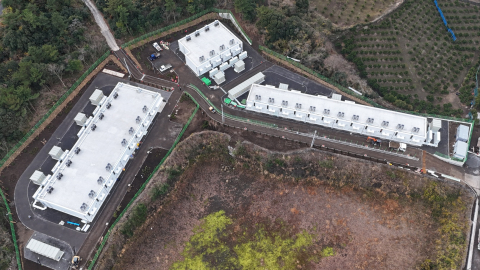 준공 완료해 현재 상업운전 중인 제주 북촌 BESS 전경