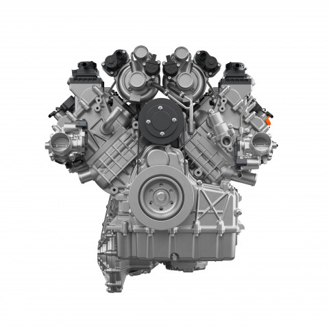 The front view of the HORSE W30 engine.