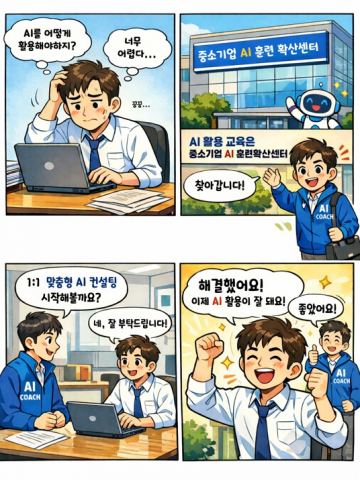 2026년, 중소기업AI훈련확산센터 참여 기업 모집 웹툰