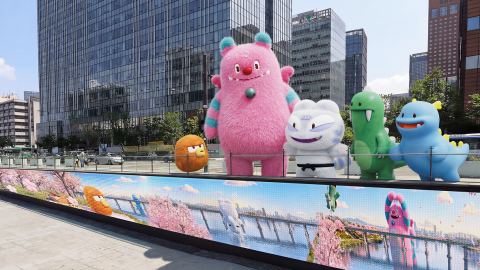 DOKAI가 제작한 서울 광화문 해치마당 미디어 아트