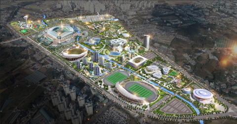 Jeonju World Cup Sports Town (Image: Jeonbuk Taekwondo Sports Diplomacy Delegation)