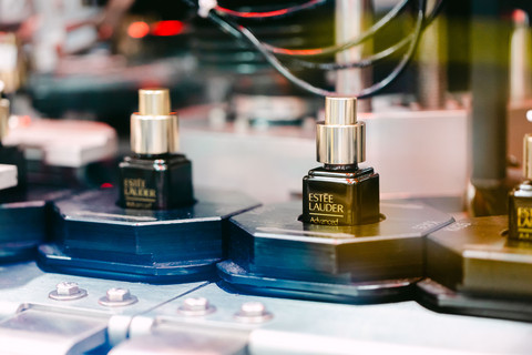 Advanced manufacturing equipment at The Estée Lauder Companies’ Whitman manufacturing facility in Pe