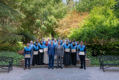 Sultan Bin Ahmed attends Media Master’s Graduation in Spain (Photo: AETOSWire)
