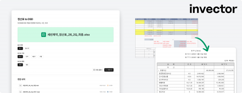 XBRL·DSD 자동화 소프트웨어 ‘인벡터’에 DSD 검토 과정의 반복 업무를 자동화하는 기능이 업데이트됐다