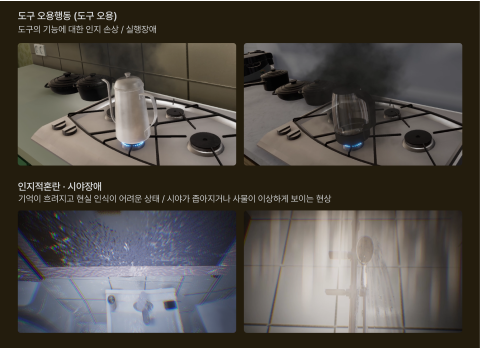 도구 사용 오류와 인지 기능 저하를 체험하는 치매 공감 VR 콘텐츠