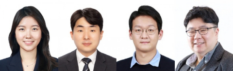 왼쪽부터 한지은 서울대 재료공학부 박사과정생, 안현 서울대 재료공학부 석박통합과정생, 권민상 서울대 재료공학부 교수, 강승균 서울대 재료공학부 교수