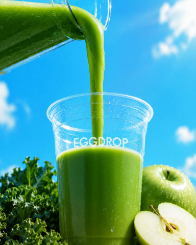 에그드랍 케일 사과주스(EGGDROP Kale Apple Juice)(© Images Courtesy of EGGDROP Corp.)