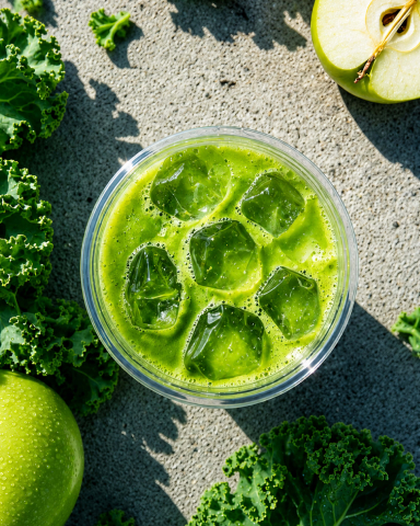 에그드랍 케일 사과주스(EGGDROP Kale Apple Juice)(© Images Courtesy of EGGDROP Corp.)