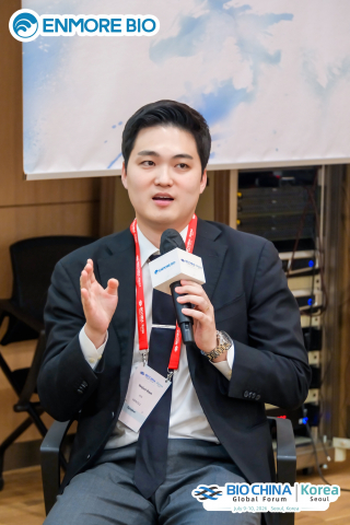 BIOCHINA Global Forum에서 CMC 전략을 주제로 패널토론에 참여한 입셀 남유준 부사장(CSO)