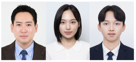 왼쪽부터 임현우 교수, 이도연 석박통합과정생, 황정윤 석박통합과정생