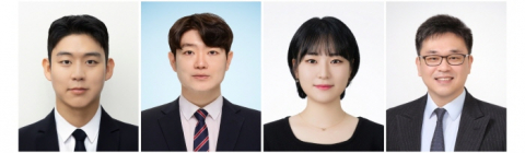 왼쪽부터 서울대학교 기계공학부 김승한 석박통합과정생, 한국표준과학연구원 배명환 박사, 서울대학교 기계공학부 신예정 석박통합과정생, 서울대학교 기계공학부 오주환 교수