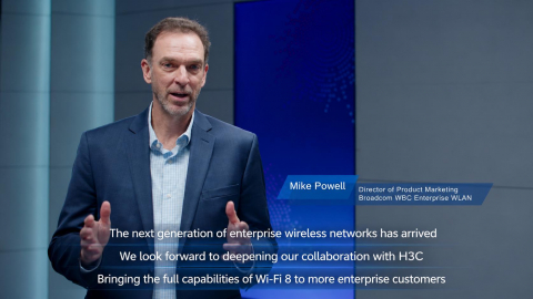 Broadcom WBC Enterprise WLAN 제품 마케팅 디렉터 Mike Powell은 Wi-Fi 8을 차세대 엔터프라이즈 무선 네트워크 시대를 여는 중요한 전환점으로 평가