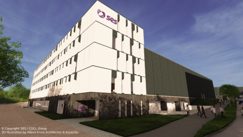 3D rendering of the new SES manufacturing facility.