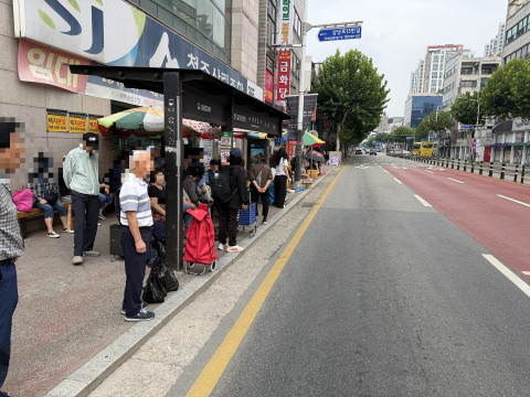 정류소 대기 행태(사업 시범구간 내 정류소)