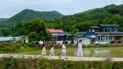 ‘우리, 청양에서 살 수 있을까?’ 참가 아동들의 마을 탐방