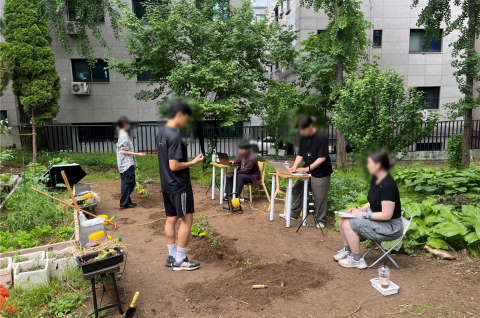 건국대 온실 내외부 공간에서 진행된 농업활동 동작 측정 현장