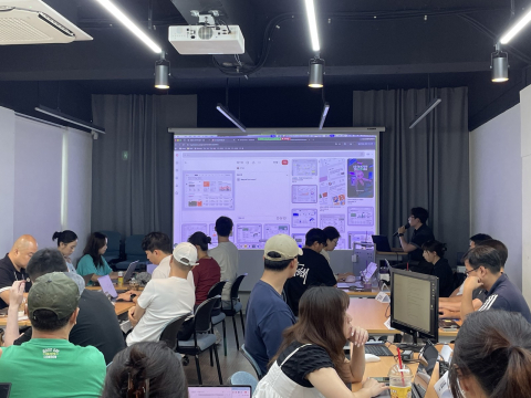 2회차 집체 강의에서 참여자들이 실습을 진행하고 있다(제공=조코딩AX파트너스)