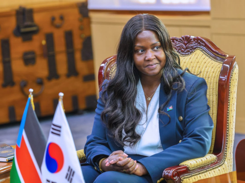 외교부 방문한 아둣 키르 남수단 대통령특사