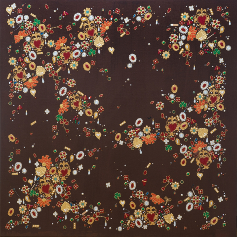 Ornament 26-3, 72.7x72.7cm, 캔버스에 아크릴, 2026