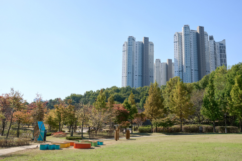 수원 광교호수공원 신한카드 에코존 5호 ‘순환정원’ 전경