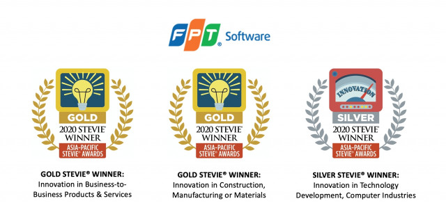 FPT Software의 제품이 2020 아시아-태평양 스티비 어워드에서 2개의 금상과 1개의 은상을 받았다