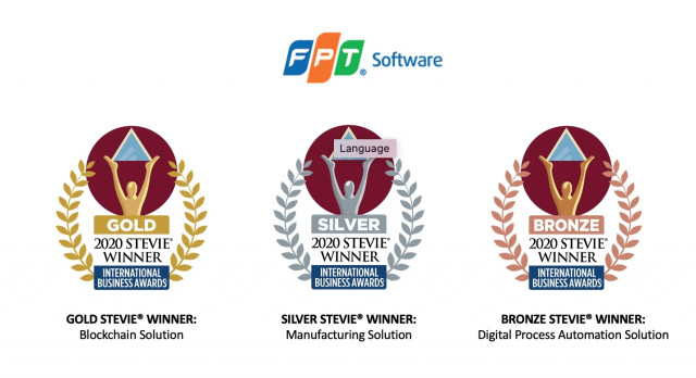 FPT Software의 제품이 제17회 스티비어워즈 국제 비즈니스 대상의 비즈니스 테크놀로지 솔루션 부문에서 금상, 은상, 동상을 받았다