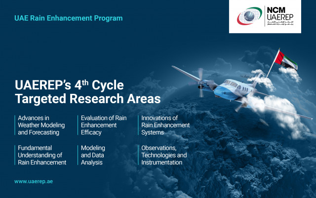 UAE Research Program for Rain Enhancement Science Announces Targeted Research Areas for Fourth Cycle...