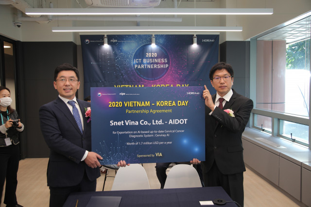 아이도트가 베트남 현지 기업인 SNET VINA Co, LTD와 연간 20억 규모의 공동 시장 진출과 관련한 상호 협력 계약을 맺었다