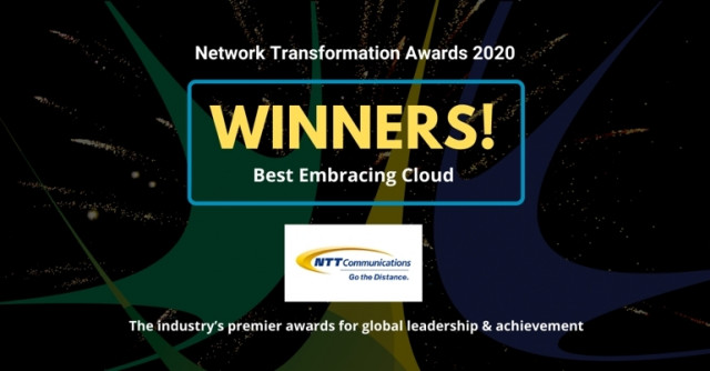 NTT Com Receives “Operator Award: Embracing Cloud” at Network Transformation Awards During Layer123 ...
