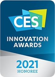 누비랩의 인공지능 푸드스캐너는 CES 2021 Innovation Awards Honoree에 선정되었기에 이 로고를 사용할 수 있다