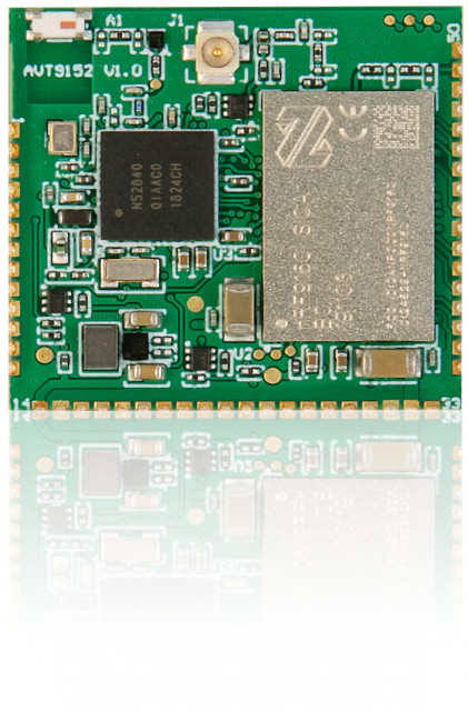 노르딕의 nRF9160 SiP와 nRF52840 SoC를 통합한 애브넷의 AVT9152 모듈