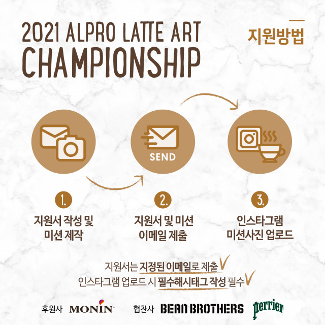 유럽 1위 식물성 음료 브랜드 알프로(Alpro)가 제1회 라떼아트 챔피언십을 개최한다