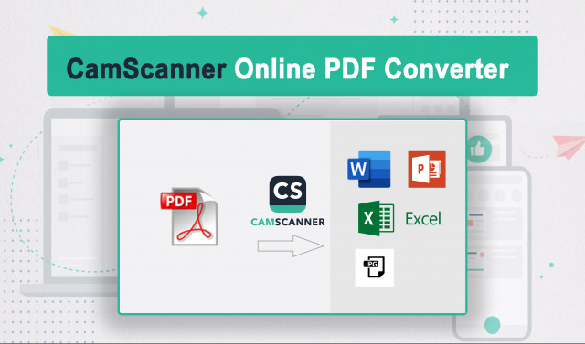 무료 온라인 PDF 변환기 캠스캐너가 PDF를 워드로, PDF를 엑셀로 변환하는 방법 등을 공개했다
